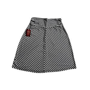 Faded Glory Skirt Black/White Striped Jersey Size S